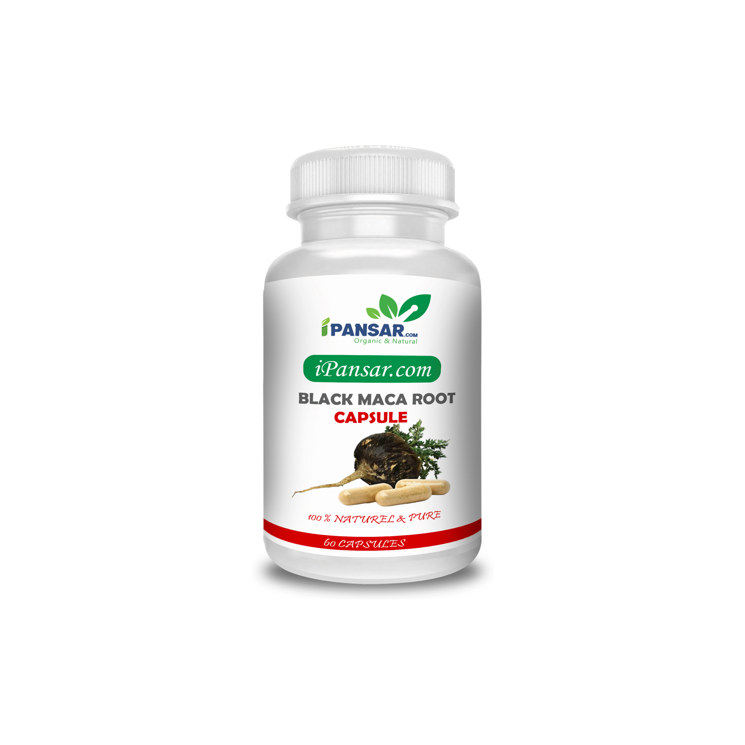 Black Maca Root Capsules (Lepidium meyenii – سیاہ ماکا روٹ کیپسول)